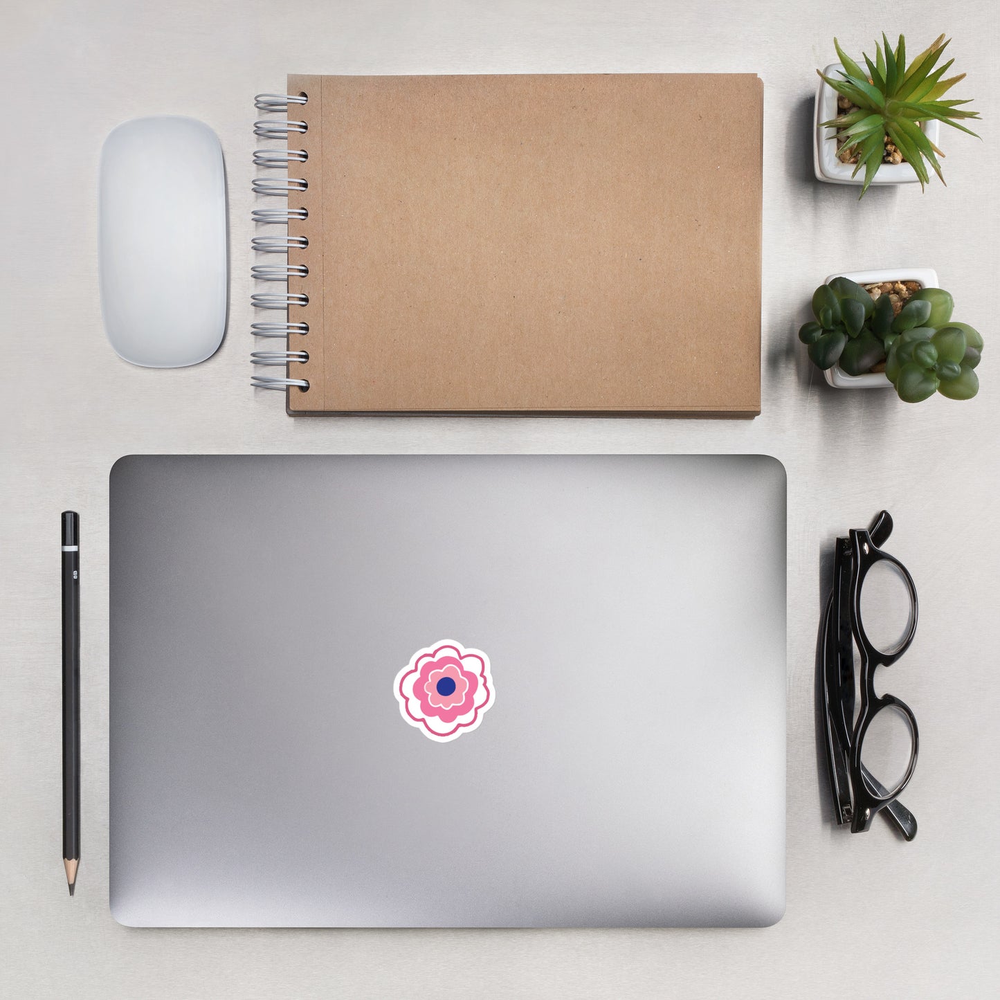 Pink Flower Sticker