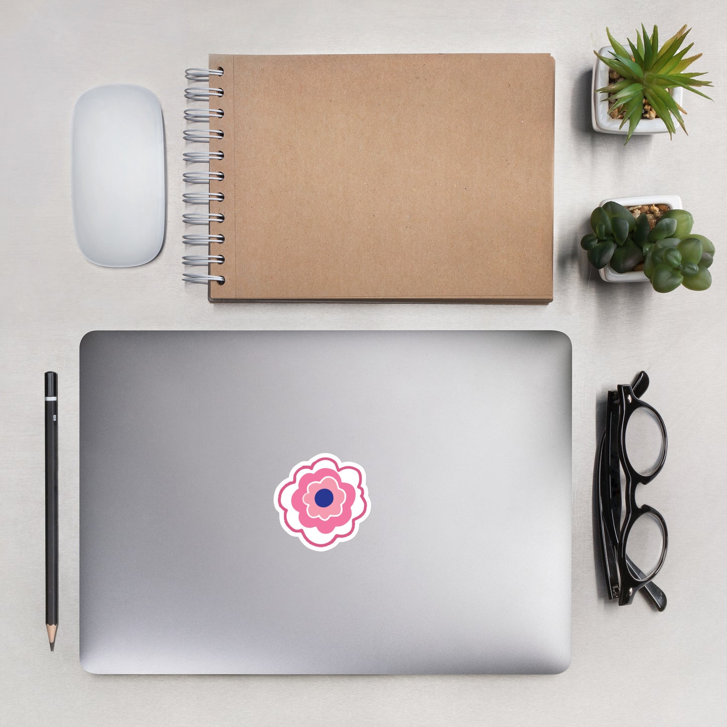 Pink Flower Sticker