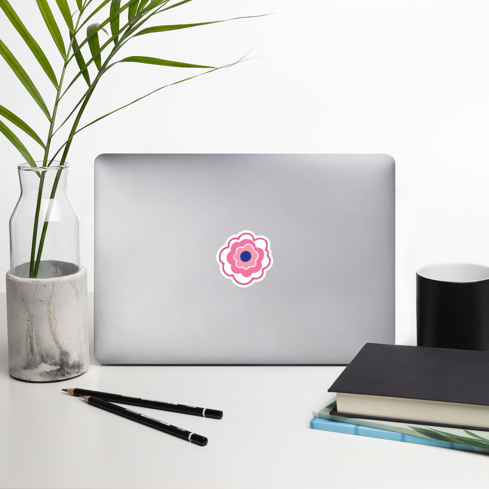 Pink Flower Sticker