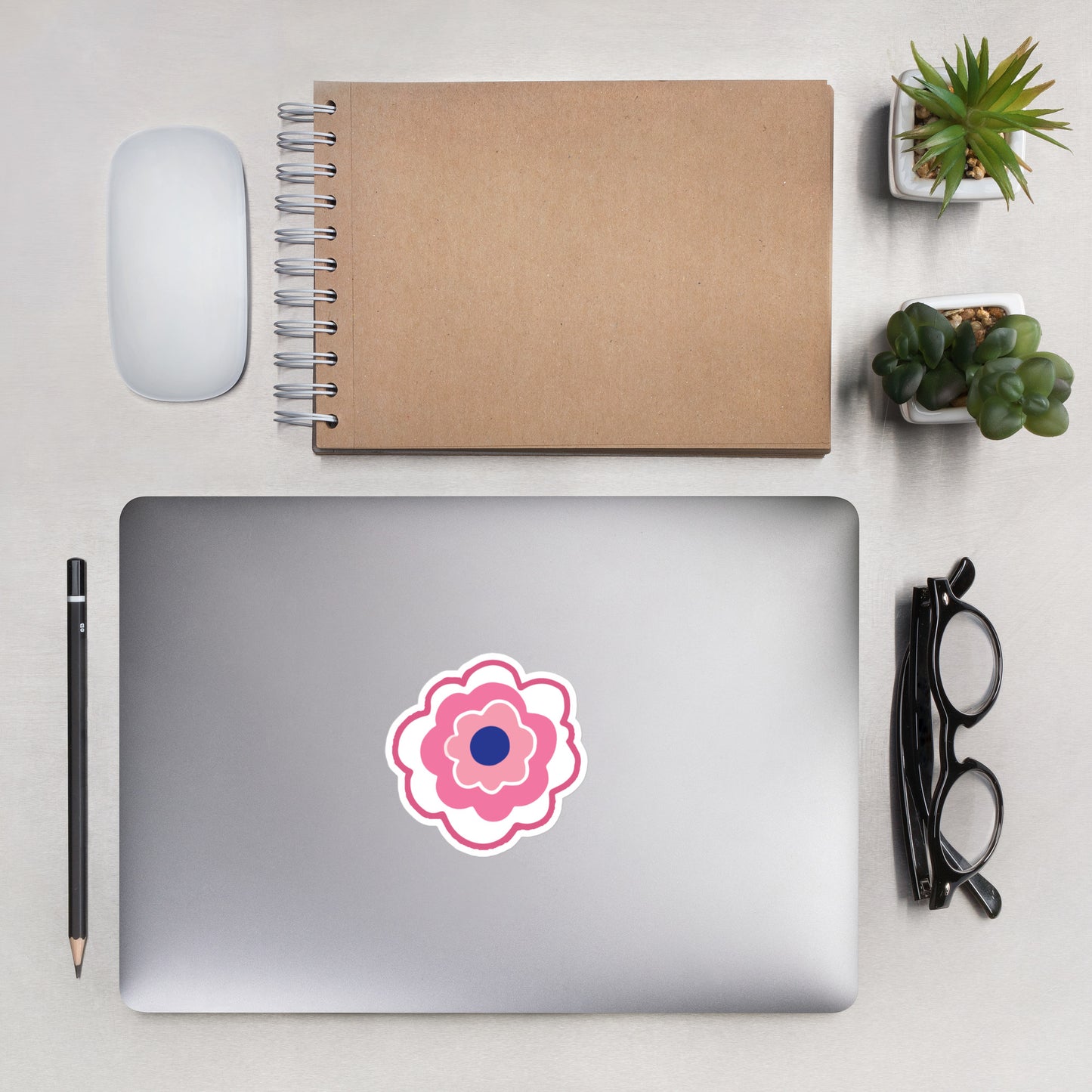 Pink Flower Sticker