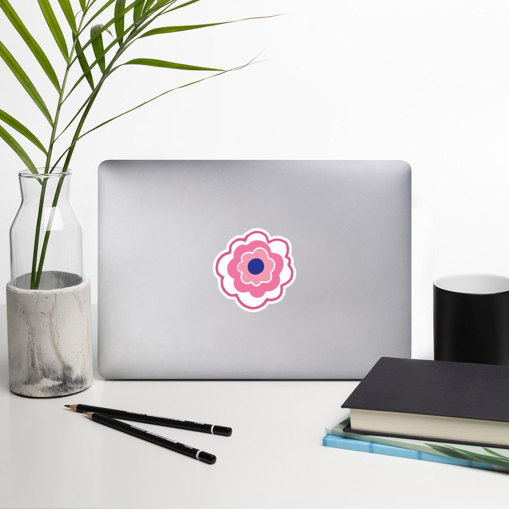 Pink Flower Sticker